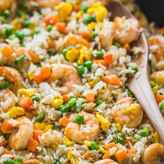 Shrimp Schezwan Fried Rice`